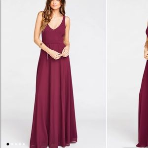 ShowMeYourMuMu- Bridesmaid Dress Merlot Ch…